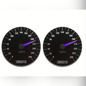 Car Speedometer Gauge Cup Coasters. 
NEW IN PACKAGE